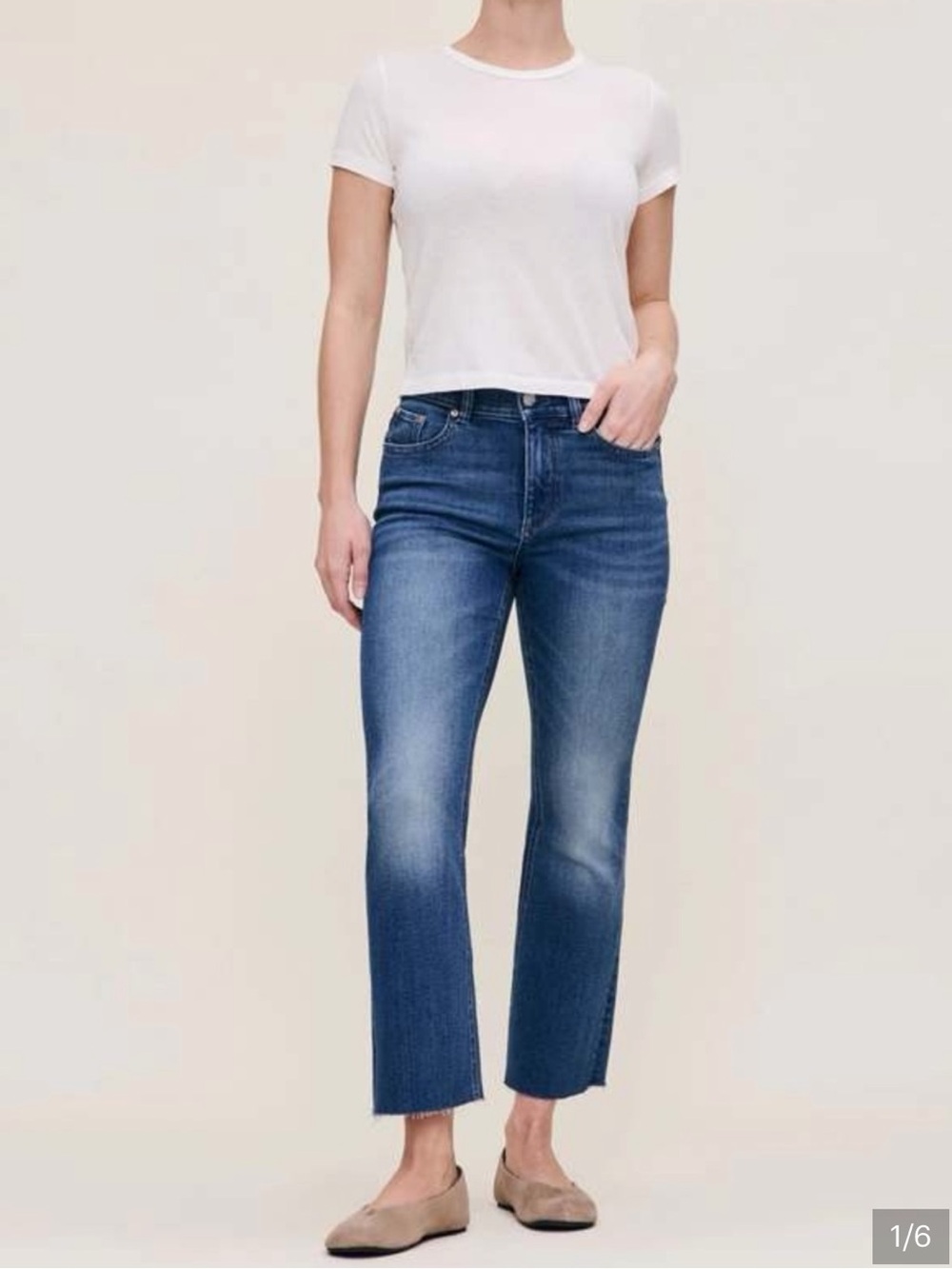 DL1961 Bridget Boot Hi-Rise Instasculpt Crop Jeans, Hulton, size 24